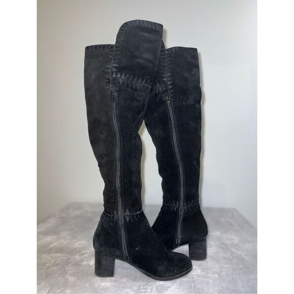 Black Over-the-Knee Women's Boots - Picture 5 of 11